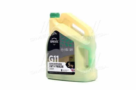 Антифриз <> GREEN CONCENTRATE G11 (-80C) 5kg BREXOL ANTF030