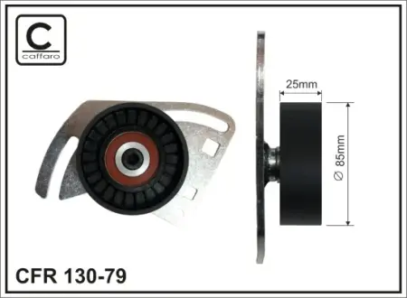 Натяжитель ремня, клиновой зубча CAFFARO 13079