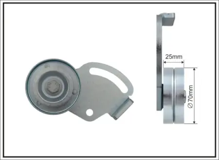 Натяжитель ремня, клиновой зубча CAFFARO 13200