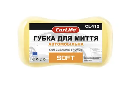 Губка для миття автомобіля 220*120*60 SOFT CARLIFE CL412