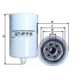 Fuel filter, Spin-On. Фильтр топливный, накручиваемый CARRIER 300030100