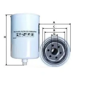 Fuel filter, water separator, Spin-On. Фильтр топливный, сепаратор, накручиваемый CASE IH A58712