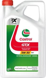 Олива моторна 5W-30 GTX RN17 5L CASTROL 15F6E5
