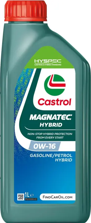 Моторна олива MAGNATEC HYBRID 0W-16 1 л CASTROL 15F6F9 (фото 1)