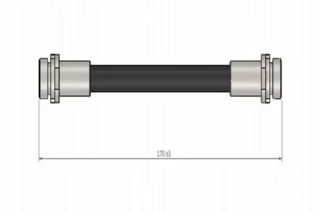 Шланг тормозной задний CAVO C800544A