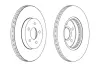 Гальмівний диск передній Ford Mondeo III / Jaguar X-Type CHAMPION 562180CH (фото 1)