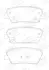 Гальмівні колодки задні Hyundai Equus, Genesis, Grand Santa Fe, Santa Fe / Kia Sorento CHAMPION 572639CH (фото 2)