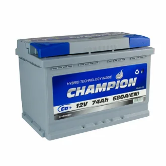 Сhampion 74 Ah/12V Euro (0) 680 (EN) 278х175х190 CHAMPION CHG740