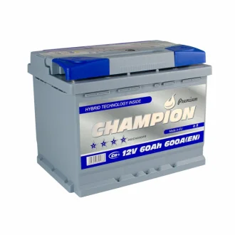 Champion Premium Euro (0) 60 Ah/12V (EN) 242х175х190 CHAMPION CHGP600