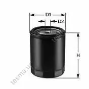 Oil filter Spin-On, Фильтр масляный, накручивающийся CHAMPION F208 (фото 1)