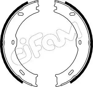 DB Тормозные колодки ручного тормоза Sprinter 06- CIFAM 153246