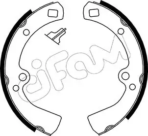Комплект тормозных колодок CIFAM 153270