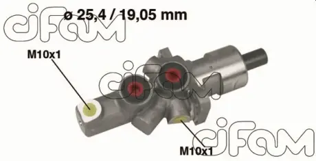 DB головний гальмівний циліндр 25,40/19,05mm W124/201/126/140 CIFAM 202176