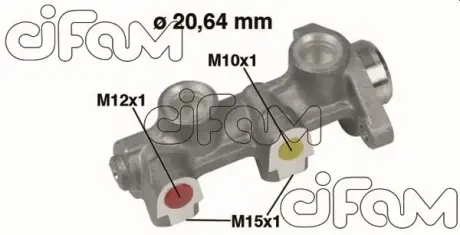 OPEL Головний гальмівний циліндр D20,64mm KADET E 1.2,1.3,1.3I 8/84- CIFAM 202184