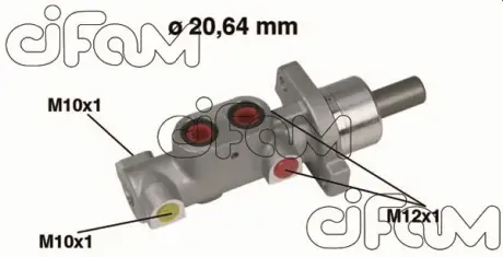 PEUGEOT Головний гальмівний циліндр 306 1.4 97- 20.64 CIFAM 202357