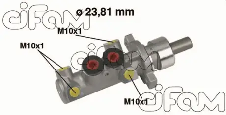 CITROEN головний гальмівний циліндр без ABS Berlingo,Peugeot 406,Partner 96- (з ма Bendix CIFAM 202361