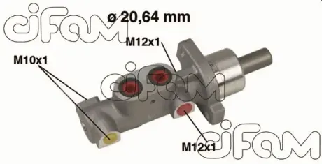 PEUGEOT головний гальмівний циліндр 206 -ABS 98- 20.64 CIFAM 202363