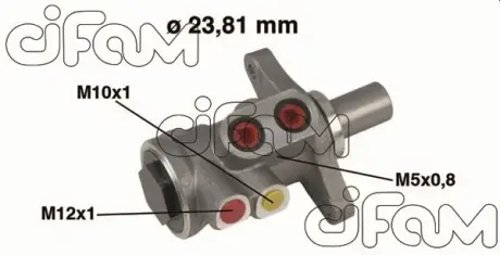 FORD Главный тормозной цилиндр с ABS Fiesta V,Fusion,Mazda 2 CIFAM 202448