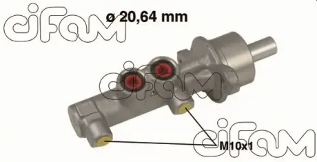 OPEL головний гальмівний циліндр d=22.1mm Combo 04-11,CORSA C 03-09 CIFAM 202538