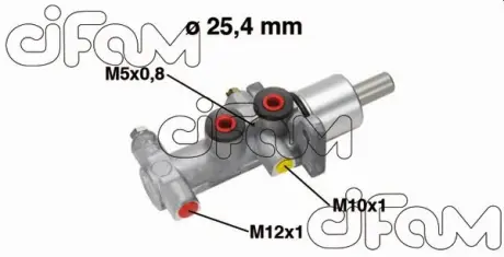 RENAULT головний гальмівний циліндр Nissan Primastar 01-,Opel Vivaro 01-,Trafic II 01- (сист.TRW) CIFAM 202554