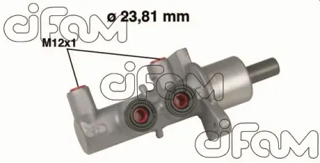 Головний гальмівний циліндр Astra G/Zafira A 98-(D1=23,81mm, +ESP)(Lucas) CIFAM 202567