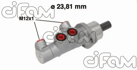 NISSAN головний гальмівний циліндр MICRA C+C III 05-, RENAULT CLIO III 10-14 CIFAM 202587