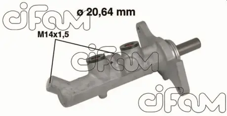 TOYOTA головний гальмівний циліндр d=20.64, M14x1,5 COROLLA / ALLEX 04-07 CIFAM 202593
