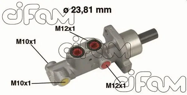 CITROEN Головний гальмівний циліндр BERLINGO 1.9 D 98-, XSARA 1.4 03-, 1.6 00-, 1.9 98-, PEUGEOT CIFAM 202631 (фото 1)