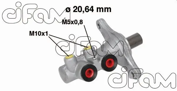 Главный тормозной цилиндр FIAT 500 CIFAM 202682 (фото 1)