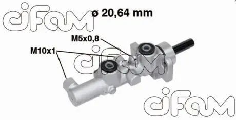 Головний гальмівний циліндр Mazda 6 02-(D1=20,64mm, +ESP) CIFAM 202734