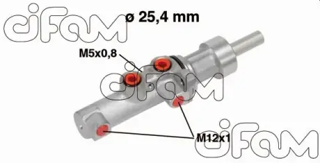 DB головний гальмівний циліндр Sprinter 06-09,VW Crafter 06-11 CIFAM 202752