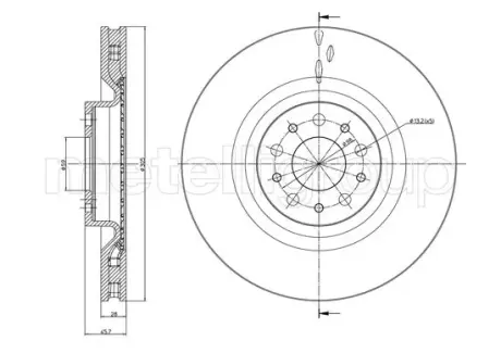 Гальмівний диск пер. Combo500DobloPraticoCombo 10- CIFAM 8001392C