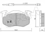 Комплект тормозных колодок, дисковый тормоз CIFAM 8220362 (фото 1)