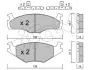 Комплект тормозных колодок, дисковый тормоз CIFAM 8220450K (фото 1)