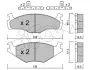Комплект тормозных колодок, дисковый тормоз CIFAM 8220451K (фото 1)