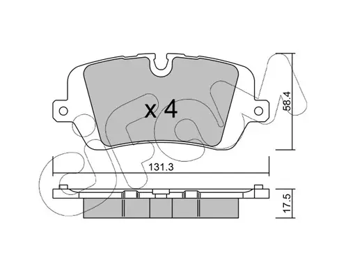 LANDROVER Колодки тормозные задн.Discovery V,Range Rover IV,Sport 12- CIFAM 82210250 (фото 1)