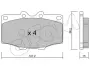 Гальмівні колодки зад. Toyota Land Cruiser 84- CIFAM 8221090 (фото 1)