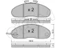Комплект тормозных колодок, дисковый тормоз CIFAM 8221112 (фото 1)
