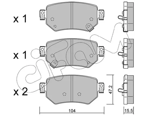 MAZDA гальмівні колодки задні 6 (GJ) 12/12- CIFAM 82211590 (фото 1)