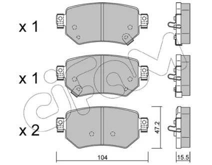MAZDA гальмівні колодки задні 6 (GJ) 12/12- CIFAM 82211590