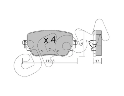 DB Гальм. колодки задн. A-CLASS (W177) A 160 d (177.002) 19-, CLA (C118) CLA 200 (118.387) 19- CIFAM 82211960