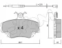 Комплект тормозных колодок, дисковый тормоз CIFAM 8221200K (фото 1)