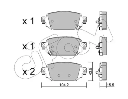 MAZDA гальмівні колодки задн. 3 13-, CX-3 CIFAM 82212380
