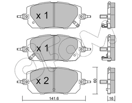 MAZDA Колодки гальм. передні MX-30 (DR) e-SKYACTIV 20- CIFAM 82212950