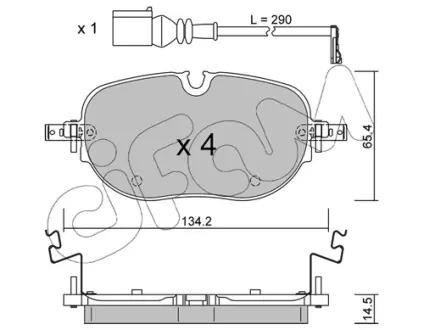 VW Гальмівні колодки передні ID.3 Electric 19-, Cupra Born Electric 21- CIFAM 82213180