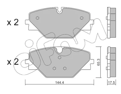 LAND ROVER Колодки гальм. задн. RANGE ROVER SPORT III 3.0 22-, RANGE ROVER V 21- CIFAM 82213930