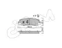TOYOTA Комплект гальмівних колодок задні LAND CRUISER 300 (_J3_) 3.3 (FJA300) 21-, LEXUS LX (_J3_) 600 AWD (VJA310) 21- CIFAM 82214020 (фото 1)