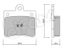 Комплект тормозных колодок, дисковый тормоз CIFAM 8222550 (фото 1)