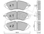 Комплект тормозных колодок, дисковый тормоз CIFAM 8222940 (фото 1)