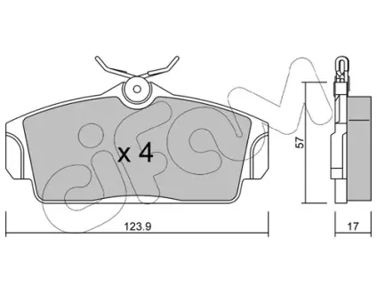 Гальмівні колодки пер. Nissan Almera 00-/Primera 91-02 (TRW) CIFAM 8223050